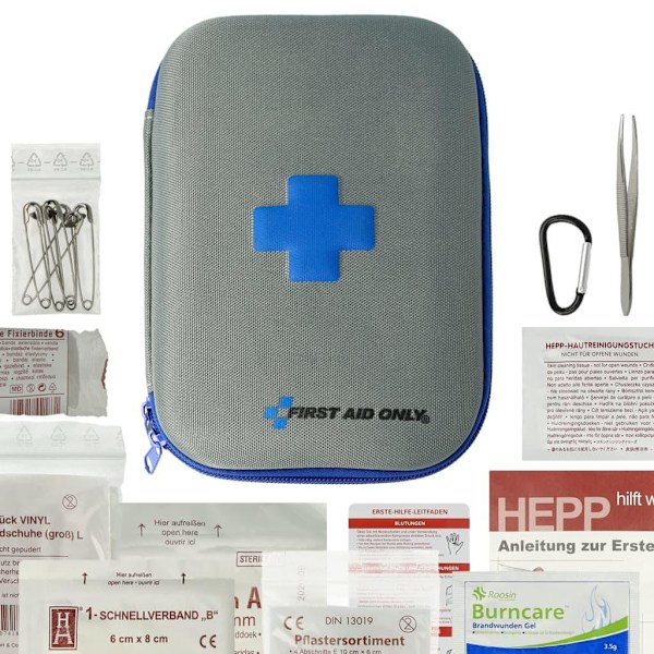 FIRST AID ONLY Fösta hjälpen-väska 32 delar Hardcase Flerfärgsdesign