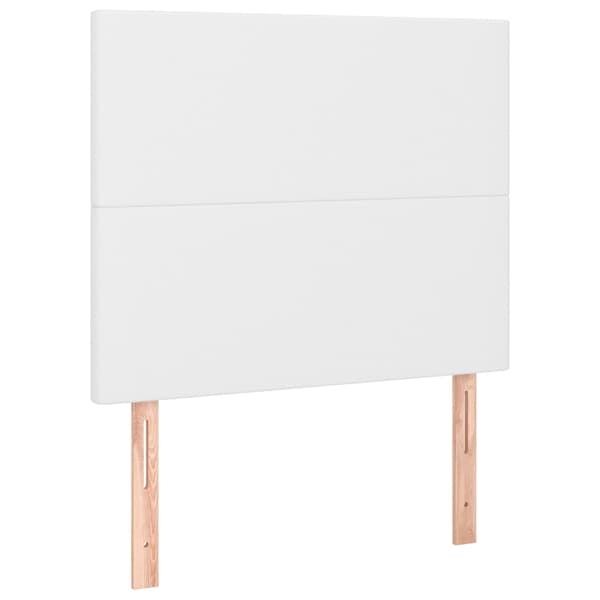 vidaXL Sänggavel vit 90x5x118/128 cm konstläder Vit