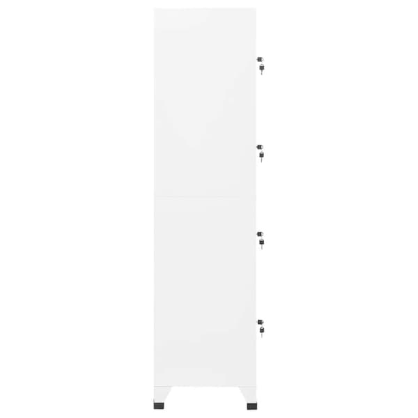 vidaXL Förvaringsskåp vit 38x45x180 cm stål Vit