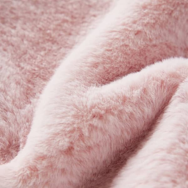 vidaXL Jacka för barn konstpäls rosa 104 Rosa