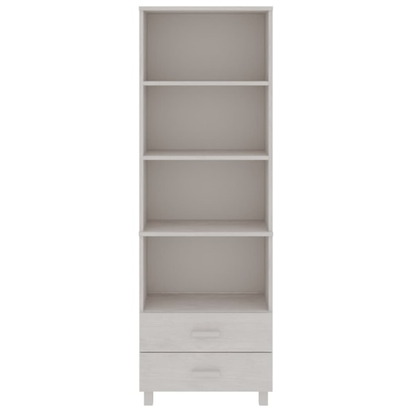 vidaXL Högskåp HAMAR vit 60x35x180 cm massiv furu Vit