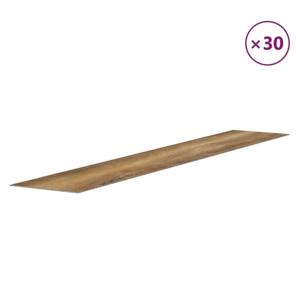 vidaXL Väggpaneler träimitation brun PVC 4,12 m² Brun