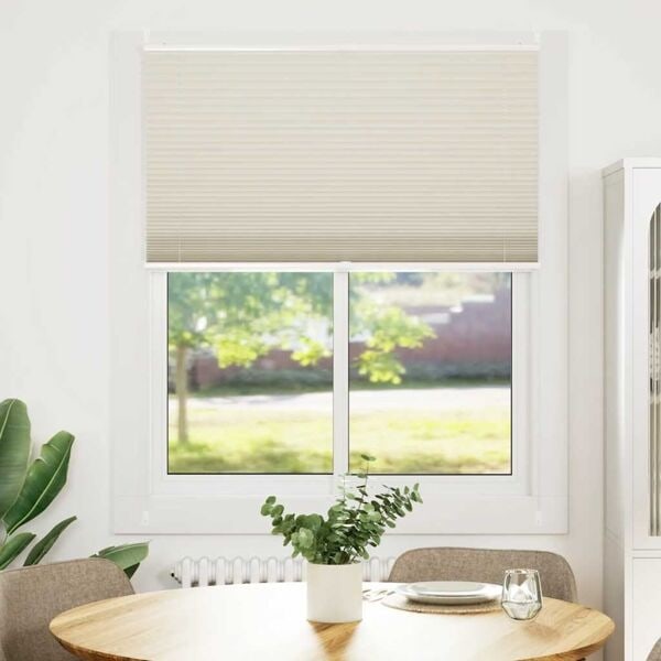 vidaXL Plisségardin 100x125 cm creme Creme