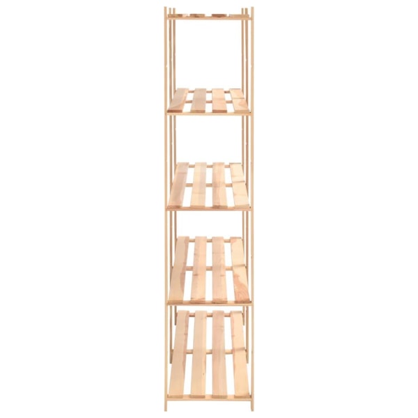 vidaXL Förvaringshylla 5 hyllor 5 st 170x38x170 cm massiv furu 500 kg Beige