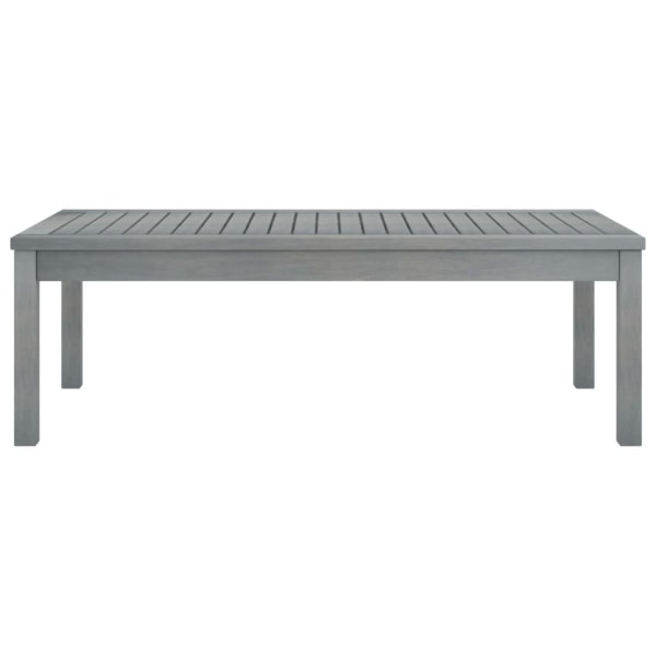 vidaXL Soffbord 100x50x33 cm grått massivt akaciaträ grå