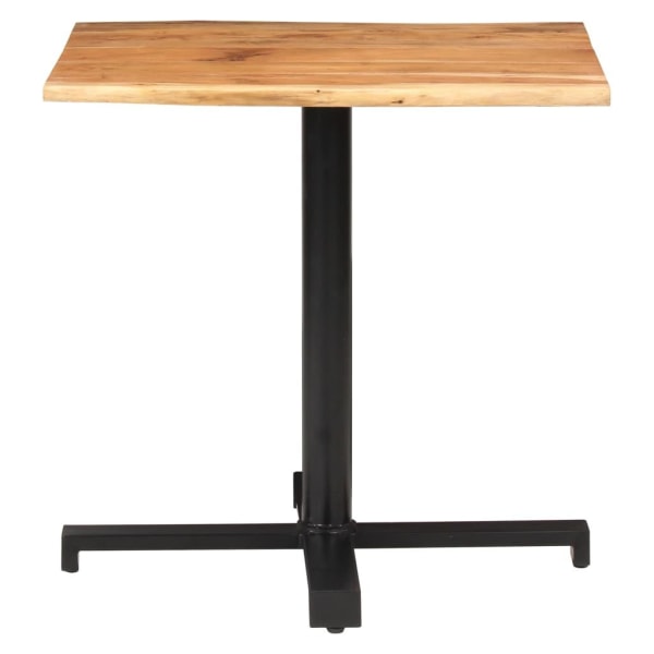 vidaXL Cafébord med levande kanter 80x80x75 cm massivt akaciaträ Brun