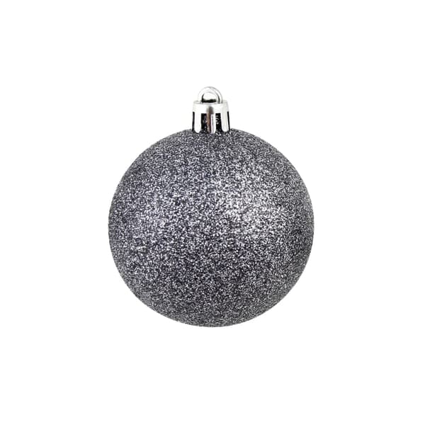 vidaXL Julgranskulor 100 delar set 3/4/6 cm vit/grå multifärg