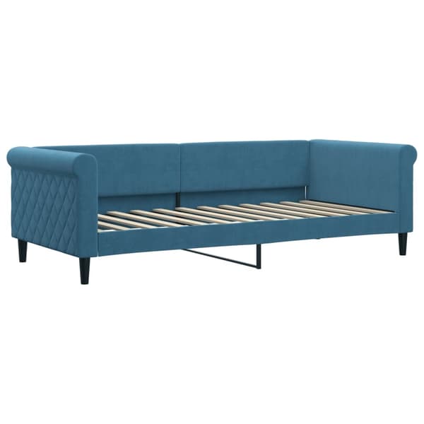 vidaXL Dagbädd blå 90x200 cm sammet Blå