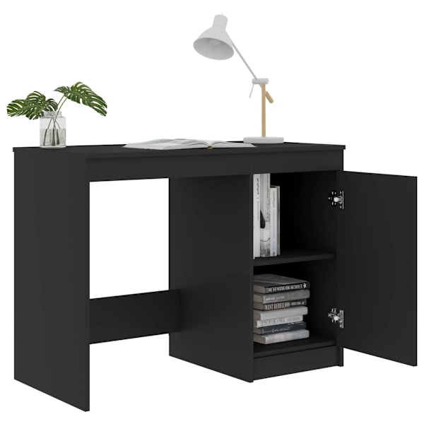 vidaXL Skrivbord grå 100x50x76 cm konstruerat trä grå