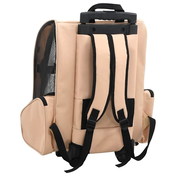vidaXL Beige fällbar multifunktionell djurväska Beige