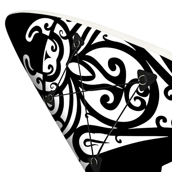 vidaXL SUP-bräda uppblåsbar 320x76x15 cm svart Svart