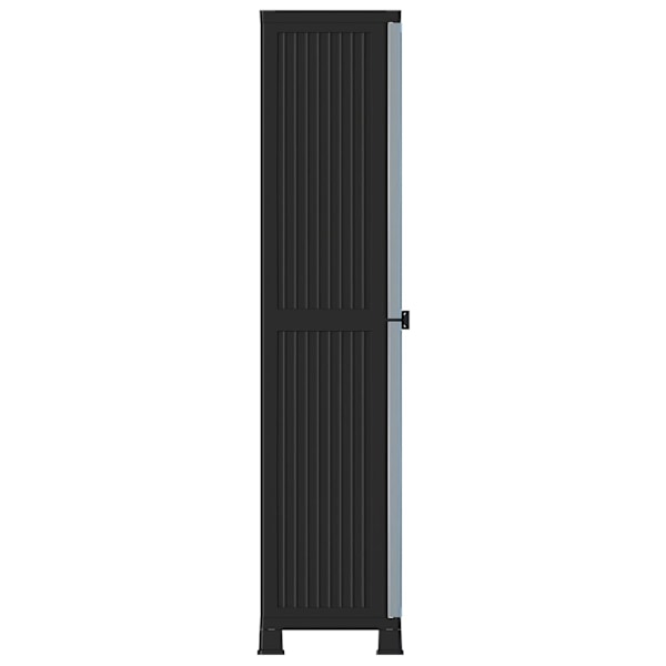 vidaXL Plastskåp 68x39x171,5 cm grå