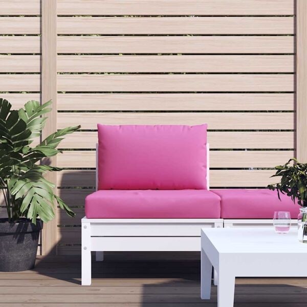 vidaXL Dynor till pallsoffa 2 st rosa Oxford-tyg Rosa