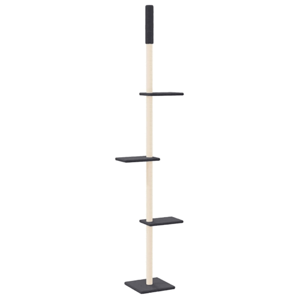 vidaXL Golv-till-tak klösträd mörkgrå 267,5-297,5 cm Grå