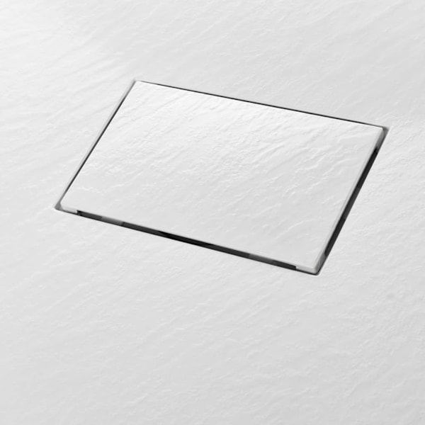 vidaXL Duschkar SMC vit 100x70 cm Vit