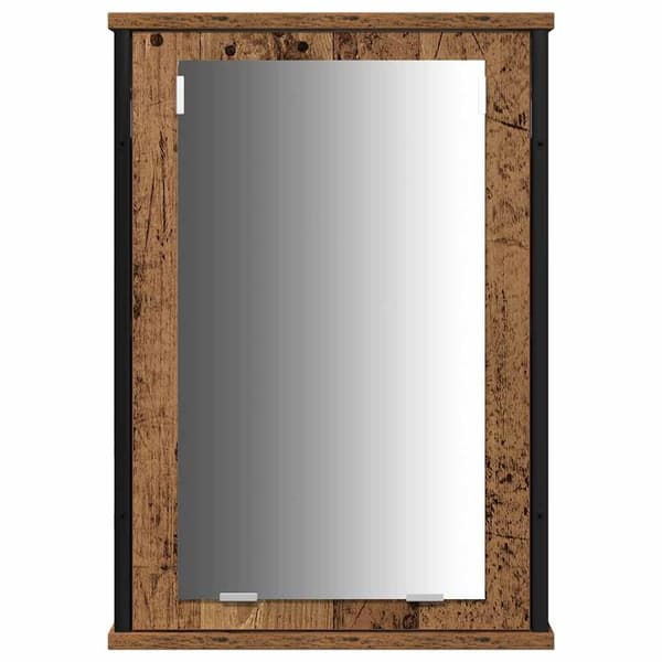 vidaXL Badrumsmöbelset 3 st Gammalt trä 33 x 33 x 185,5 cm Brun