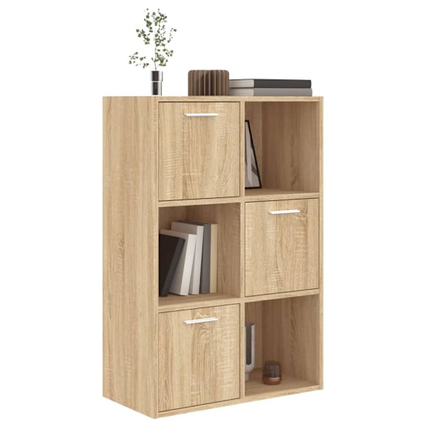 vidaXL Förvaringsskåp sonoma ek 60x29,5x90 cm konstruerat trä Brun