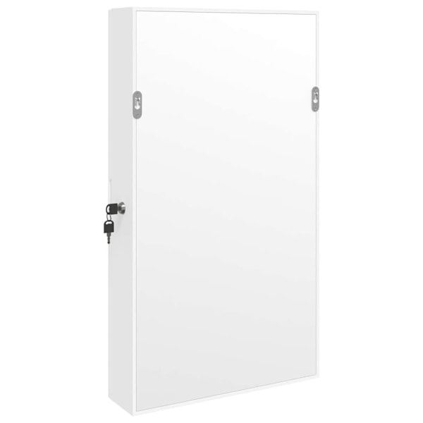 vidaXL Spegelskåp vit väggmonterat 37,5x10x67 cm Vit