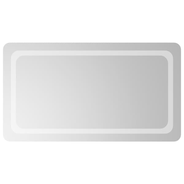 vidaXL Badrumsspegel LED 50x90 cm Transparent