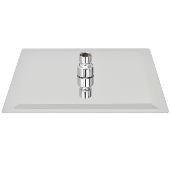 vidaXL Munstycke till Takdusch, Rostfritt Stål 25x25 cm Kvadratisk Silver
