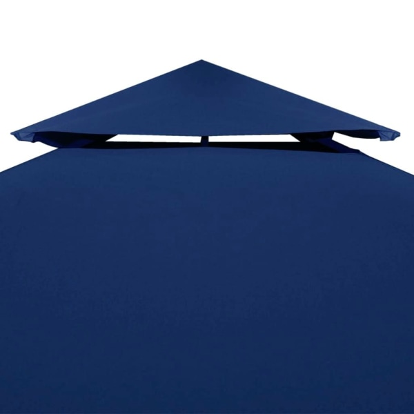 vidaXL Paviljongtak med ventilering 310 g/m² 4x3 m blå Blå