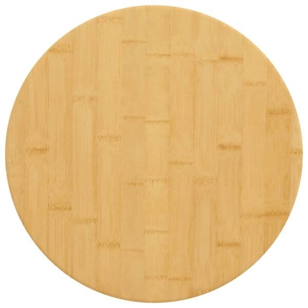 vidaXL Bordsskiva Ø50x1,5 cm bambu Brun