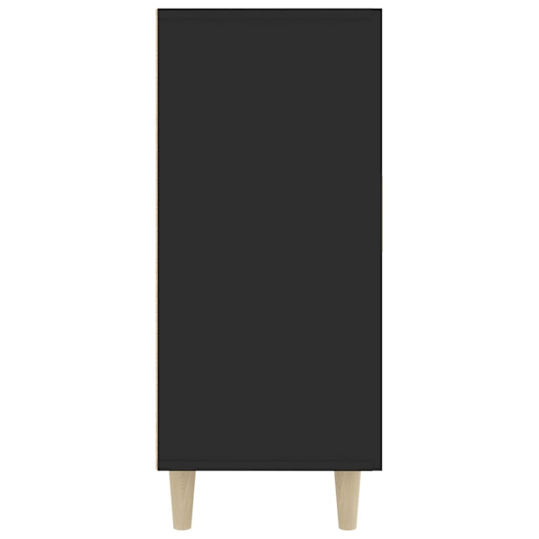 vidaXL Skänk svart 90x34x80 cm konstruerat trä Svart
