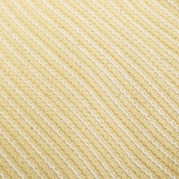 vidaXL Solsegel 160 g/m² beige 3x4,5 m HDPE Beige