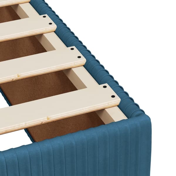 vidaXL Sängram blå 200x200 cm sammet Blå