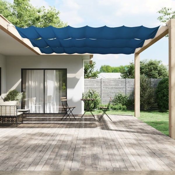 vidaXL Markis vertikal blå 140x1000 cm oxfordtyg Blå