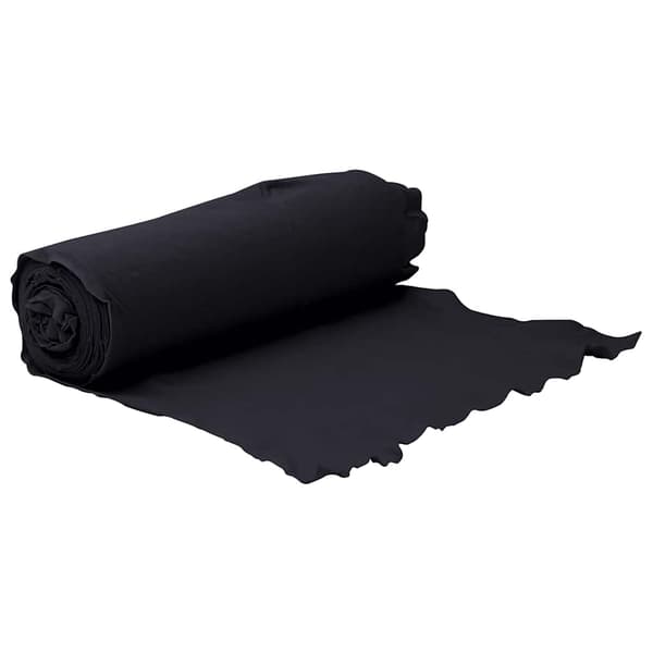 vidaXL Ogräsduk 1x10 m polyesterfiber svart Svart
