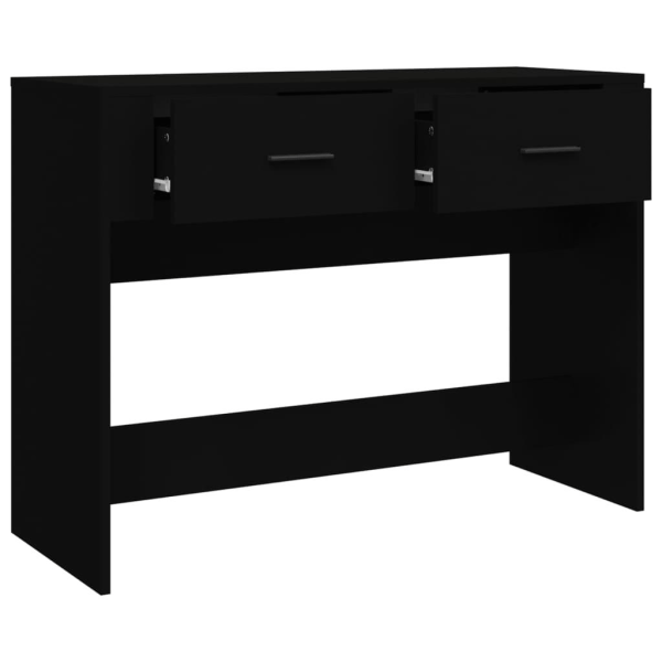vidaXL Konsolbord svart 100x39x75 cm konstruerat trä Svart