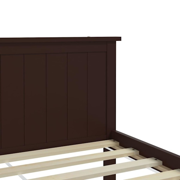 vidaXL Sängram honungsbrun massiv furu 200x200 cm Brun