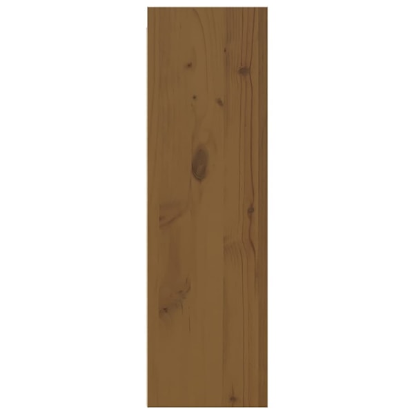 vidaXL Väggskåp 2 st honungsbrun 30x30x100 cm massiv furu Brun