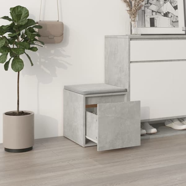 vidaXL Låda betonggrå 40,5x40x40 cm konstruerat trä Grå
