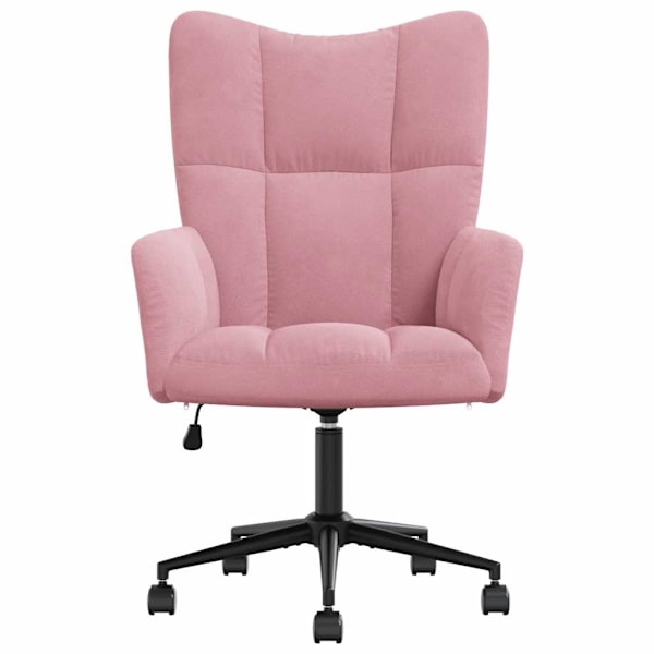 vidaXL Vilstol rosa sammet Rosa