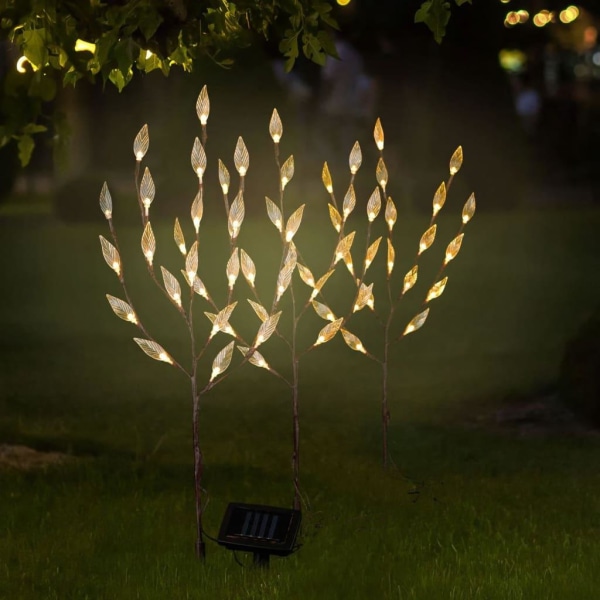 HI Solcellsbelysning LED 50 cm buske transparent och brun Flerfärgsdesign