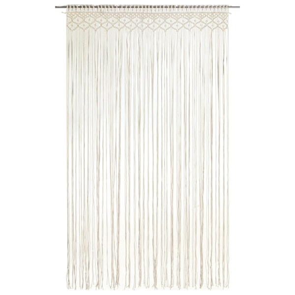 vidaXL Gardin makramé 140x240 cm bomull Creme