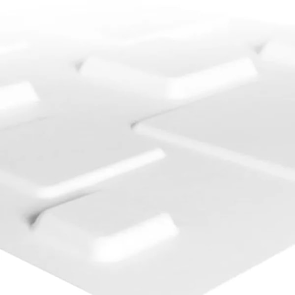 WallArt 3D Väggpaneler 24 st GA-WA09 fyrkantig Vit