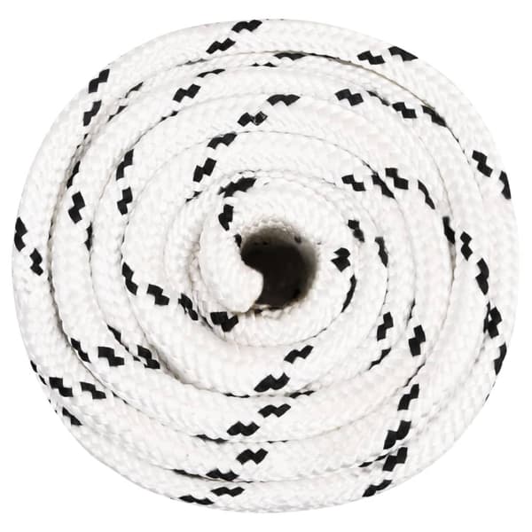 vidaXL Rep vit 16 mm 100 m polyester