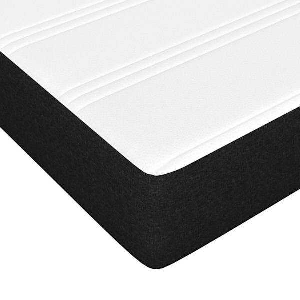 vidaXL Pocketresårmadrass svart 120x200x20 cm tyg Svart