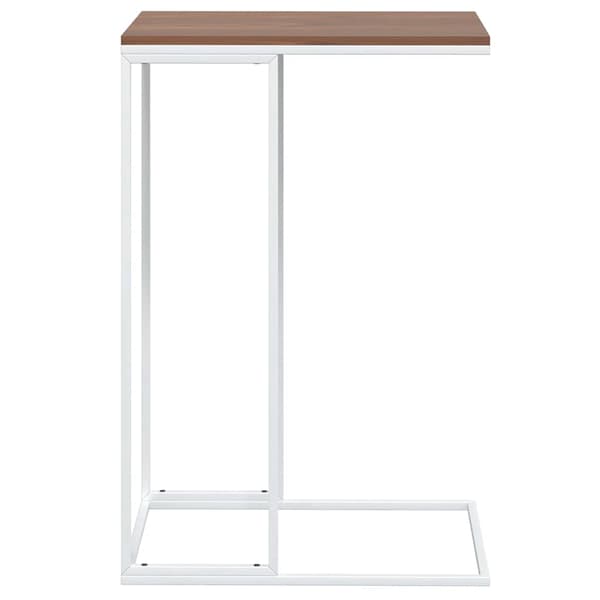 vidaXL Sidobord vit 40x30x59 cm konstruerat trä Vit