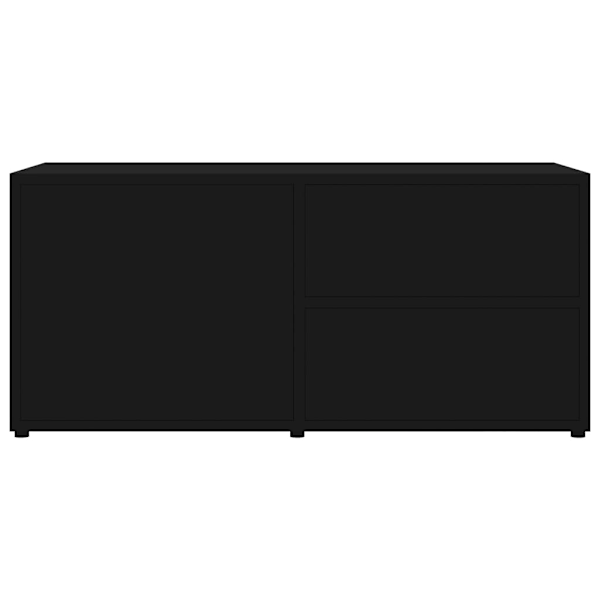 vidaXL Tv-bänk svart 80x34x36 cm konstruerat trä Svart