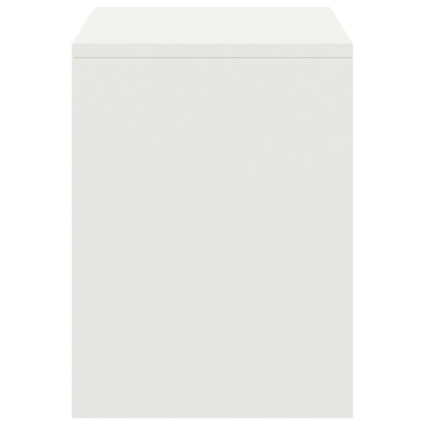 vidaXL Sängbord vit 35x30x40 cm massiv furu Vit