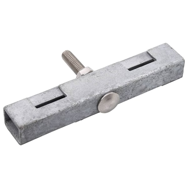vidaXL Sammankopplare för galler U-form 10 set silver Silver