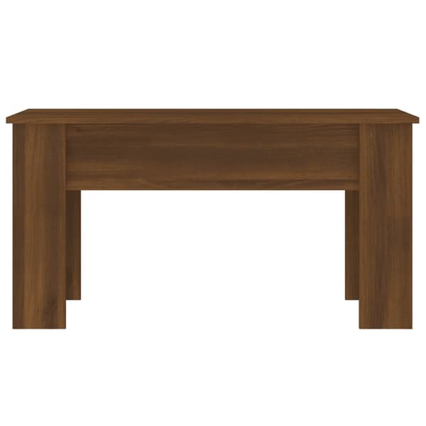 vidaXL Soffbord brun ek 101x49x52 cm konstruerat trä Brun