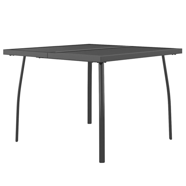 vidaXL Trädgårdsbord antracit 100x100x72 cm stålnät Antracit
