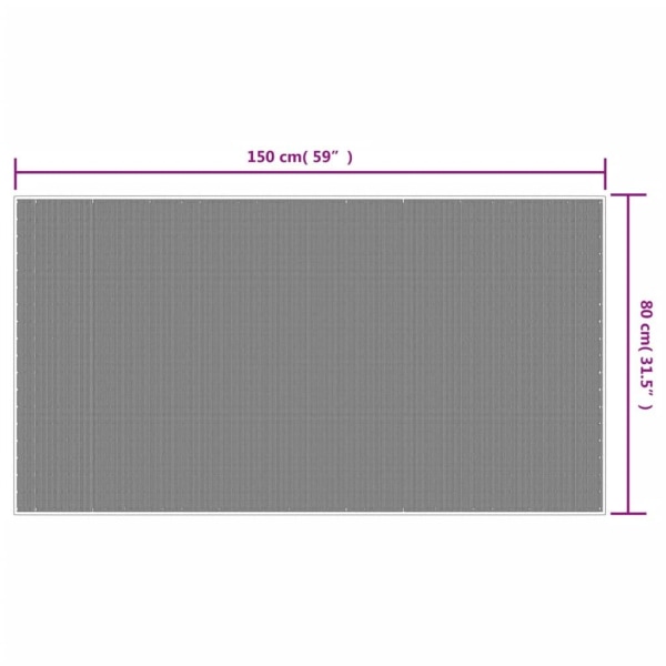 vidaXL Trädgårdsmatta aqua och vit 80x150 cm vändbar Grön