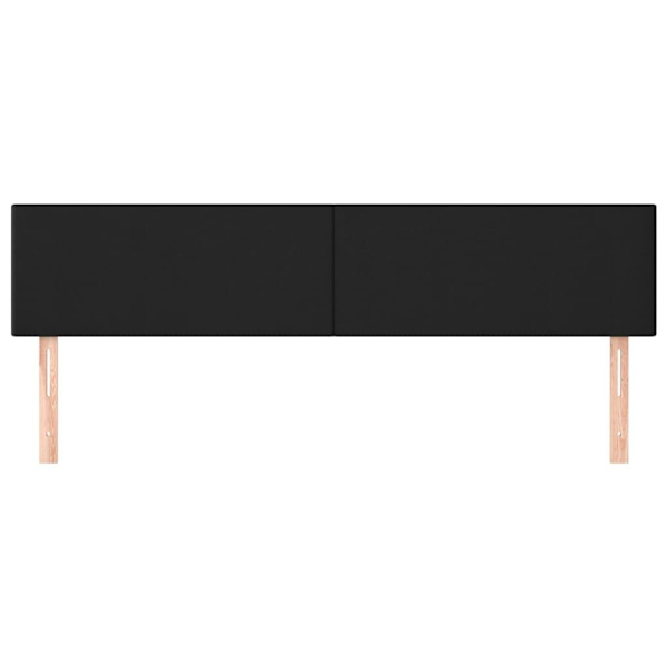 vidaXL Huvudgavlar 2 st svart 100 x 5 x 78/88 cm konstläder Svart