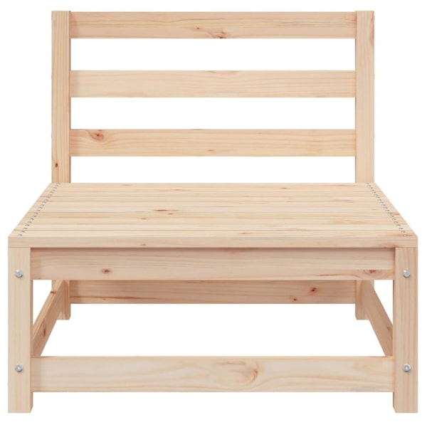 vidaXL Loungegrupp 3 delar massiv furu Brun